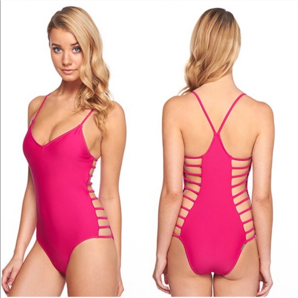 Body Glove Nina One Piece Cutout Swimsuit Pink S - Picture 1 of 8